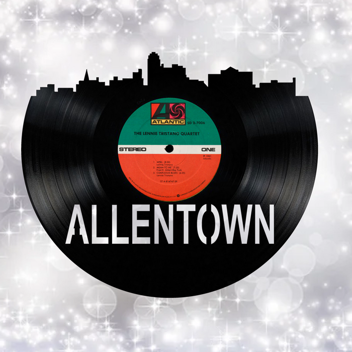 Allentown Pennsylvania Laser Cut Vinyl Record artist representation