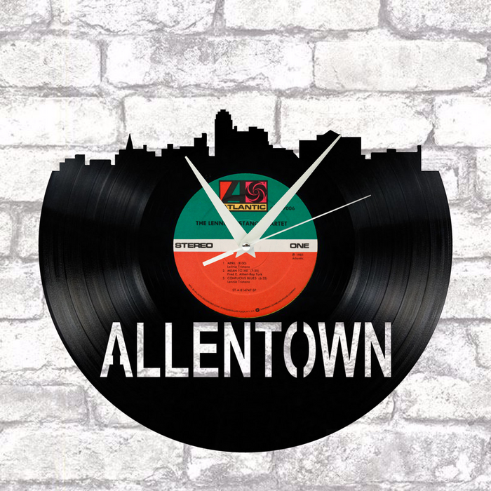 Allentown Pennsylvania Laser Cut Vinyl Record artist representation