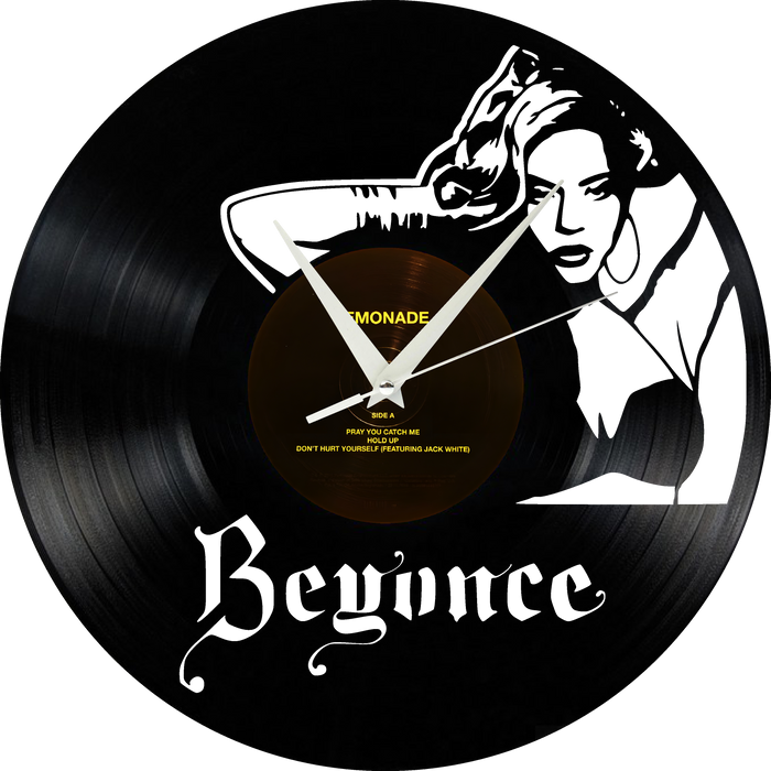BEYONCE Laser Cut Vinyl Record artist representation or vinyl clock