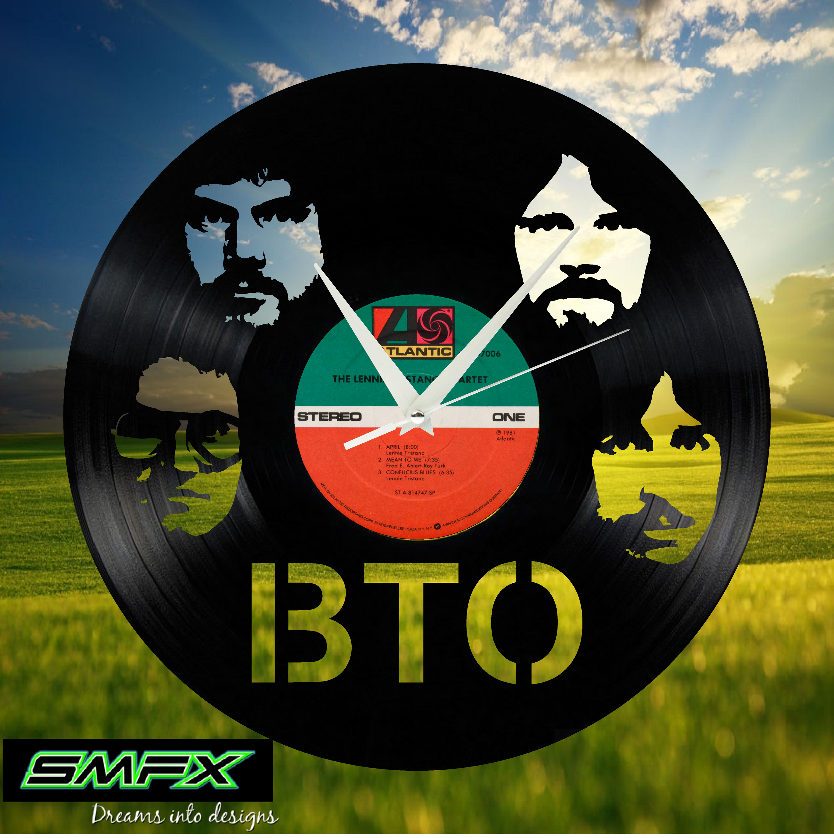 Bachman Turner Overdrive BTO Laser Cut Vinyl Record artist representat ...
