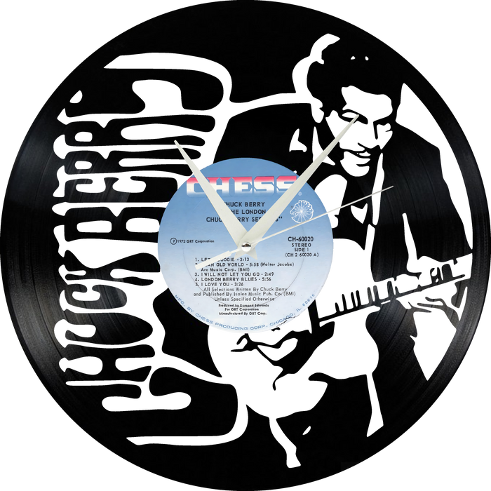 CHUCK BERRY Laser Cut Vinyl Record artist representation or vinyl clock