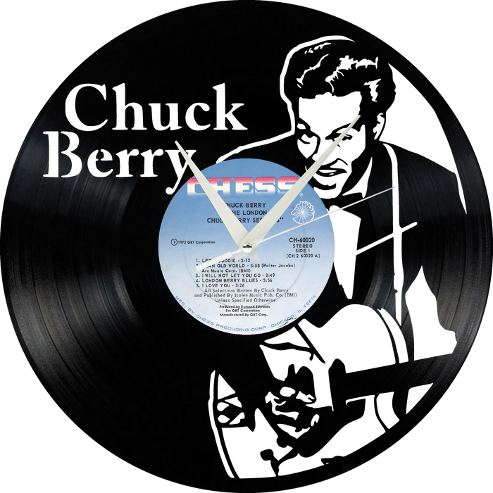 CHUCK BERRY Laser Cut Vinyl Record artist representation or vinyl clock