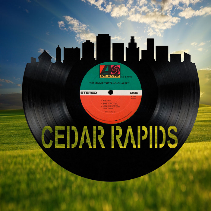 Cedar Rapids Laser Cut Vinyl Record artist representation