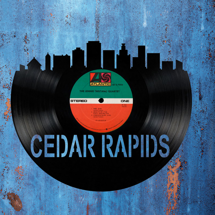 Cedar Rapids Laser Cut Vinyl Record artist representation