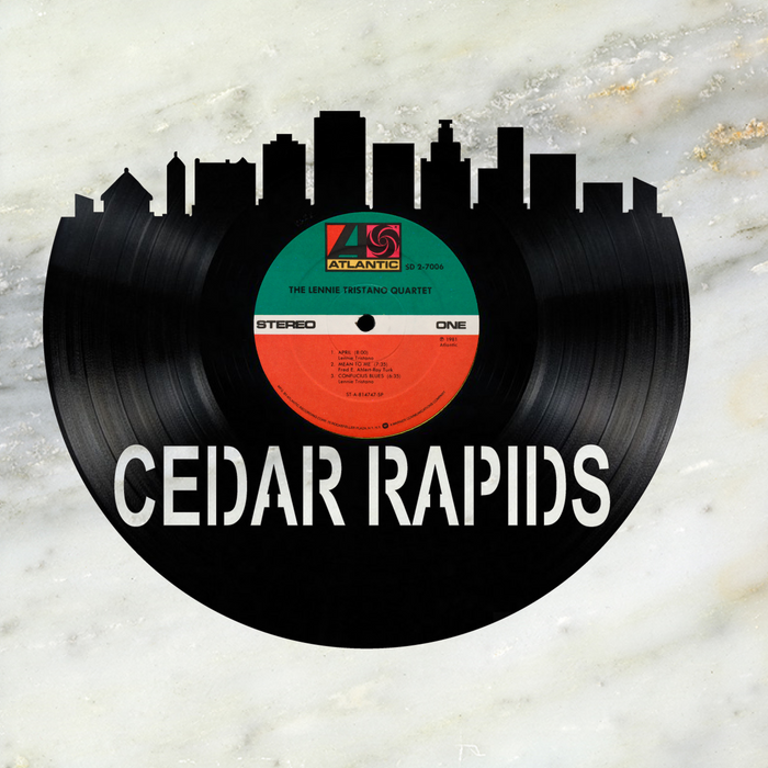 Cedar Rapids Laser Cut Vinyl Record artist representation