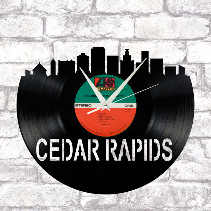 Cedar Rapids Laser Cut Vinyl Record artist representation