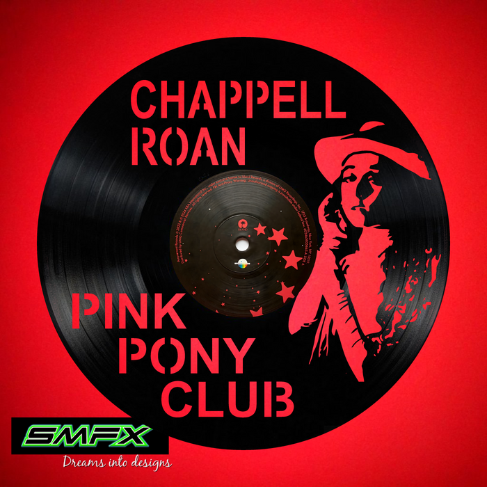 Chappell Roan Pink Pony Club Laser Cut Vinyl Record artist representation or vinyl clock