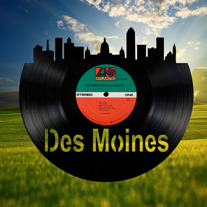 Des Moines Laser Cut Vinyl Record artist representation