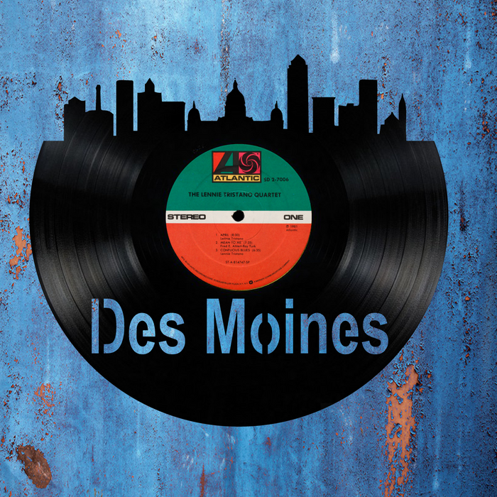 Des Moines Laser Cut Vinyl Record artist representation