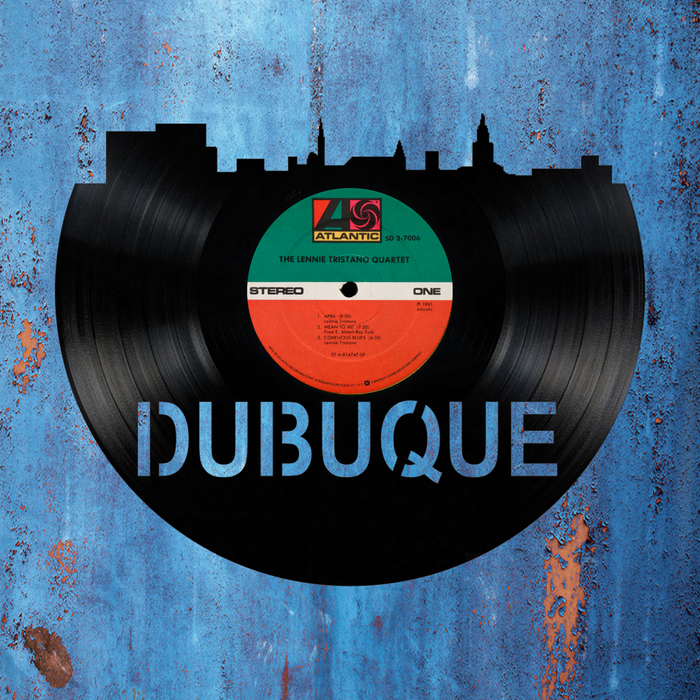 Dubuque Laser Cut Vinyl Record artist representation