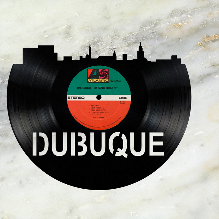 Dubuque Laser Cut Vinyl Record artist representation