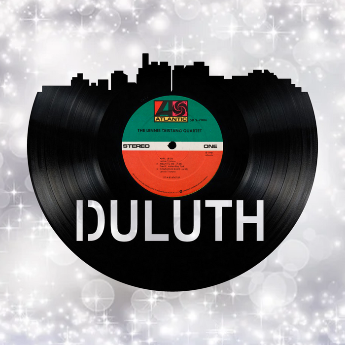 Duluth Minnesota Laser Cut Vinyl Record artist representation