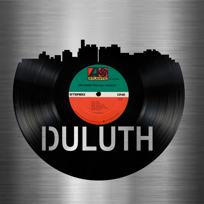 Duluth Minnesota Laser Cut Vinyl Record artist representation