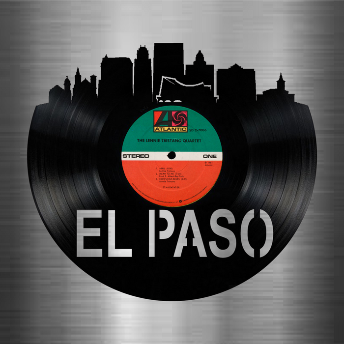 El Paso Texas Laser Cut Vinyl Record artist representation