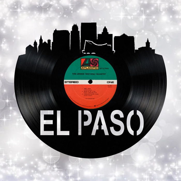 El Paso Texas Laser Cut Vinyl Record artist representation