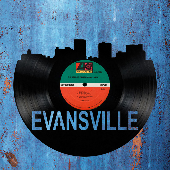 Evansville Indiana Laser Cut Vinyl Record artist representation