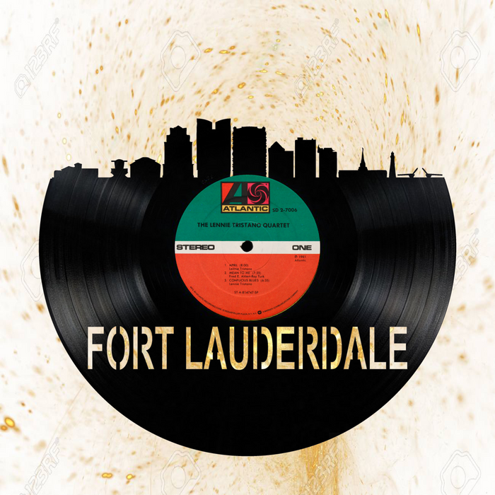 Fort Lauderdale  Laser Cut Vinyl Record artist representation