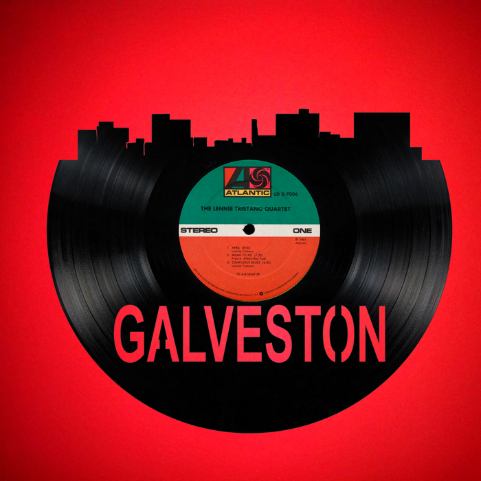 Galveston Texas Laser Cut Vinyl Record artist representation