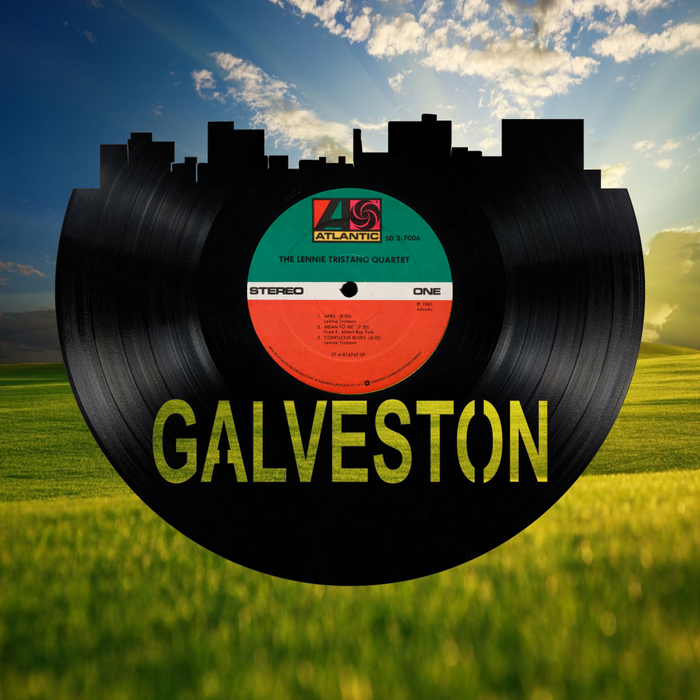 Galveston Texas Laser Cut Vinyl Record artist representation