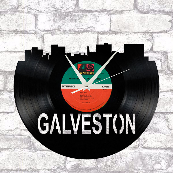 Galveston Texas Laser Cut Vinyl Record artist representation