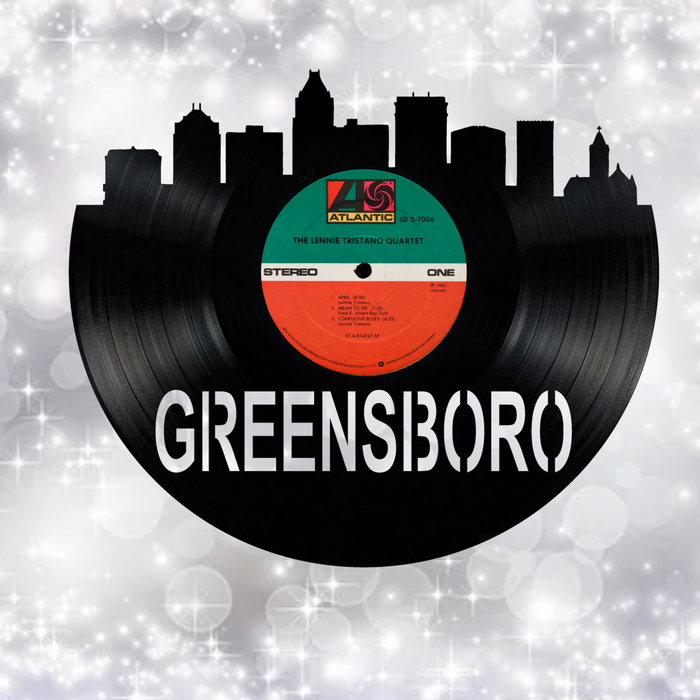 Greensboro North Carolina Laser Cut Vinyl Record artist representation