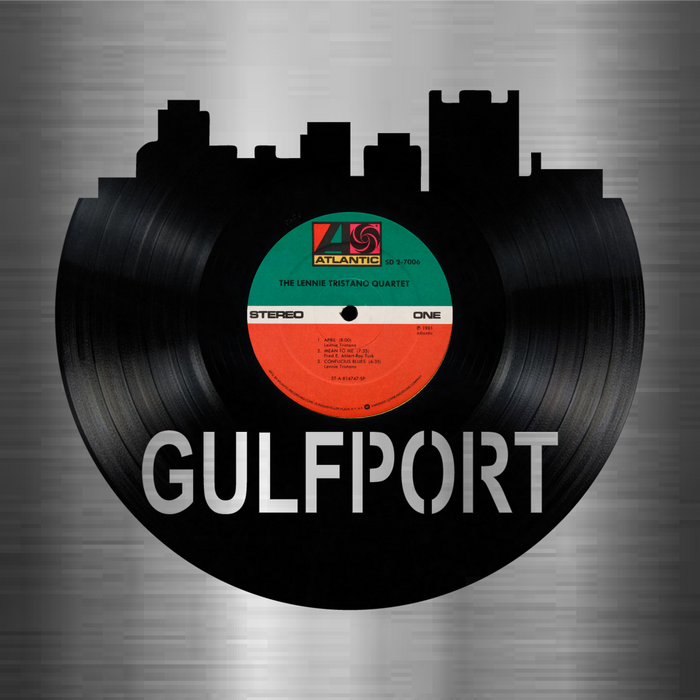 Gulfport Mississippi Laser Cut Vinyl Record artist representation