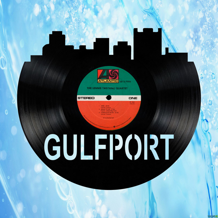 Gulfport Mississippi Laser Cut Vinyl Record artist representation