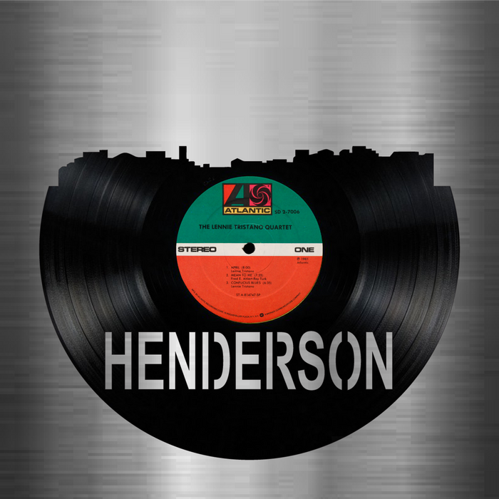 Henderson Nevada Laser Cut Vinyl Record artist representation