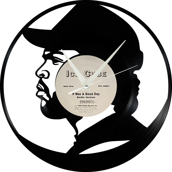 ice cube Laser Cut Vinyl Record artist representation or vinyl clock