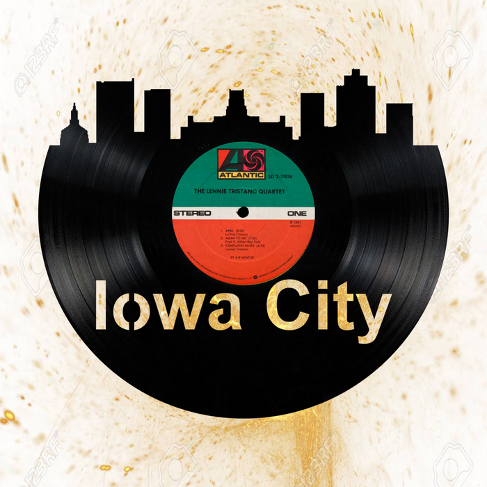 Iowa City Laser Cut Vinyl Record artist representation