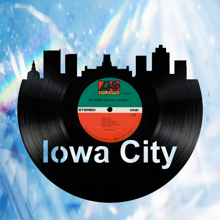 Iowa City Laser Cut Vinyl Record artist representation