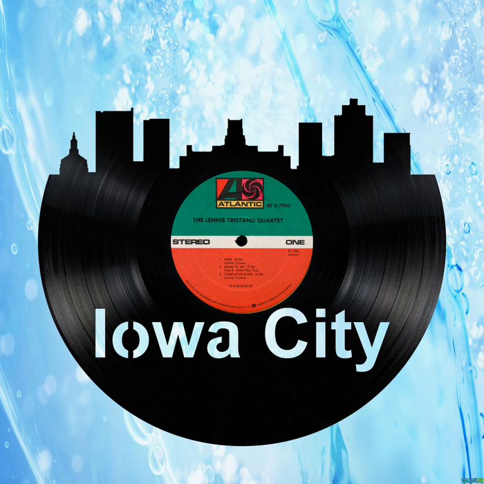 Iowa City Laser Cut Vinyl Record artist representation