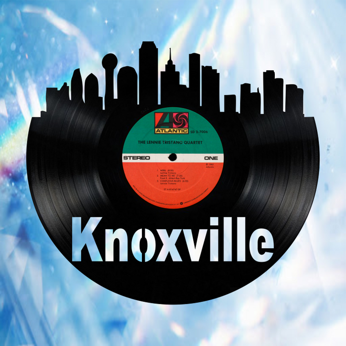 Knoxville Skyline Laser Cut Vinyl Record artist representation