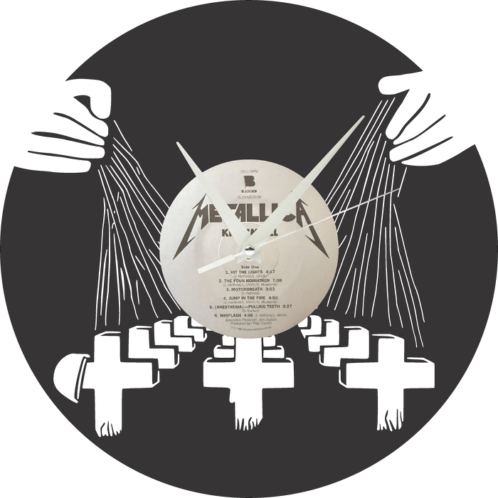 METALLICA Laser Cut Vinyl Record artist representation or vinyl clock