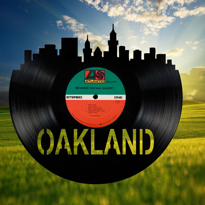 OAKLAND Laser Cut Vinyl Record artist representation