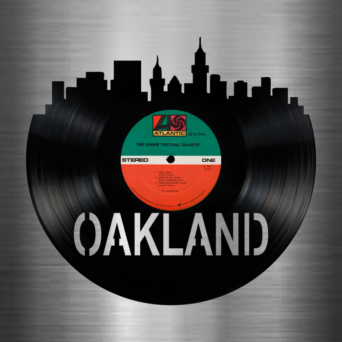 OAKLAND Laser Cut Vinyl Record artist representation