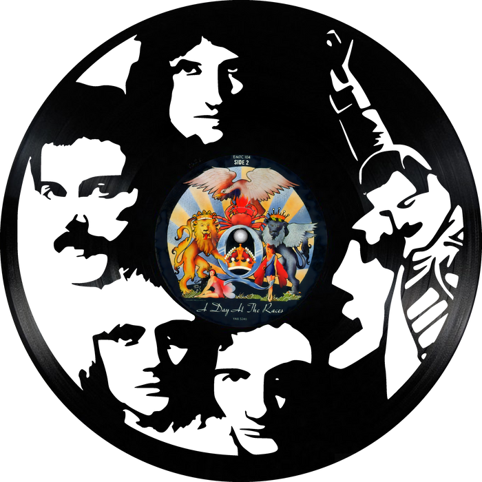 queen Laser Cut Vinyl Record artist representation or vinyl clock