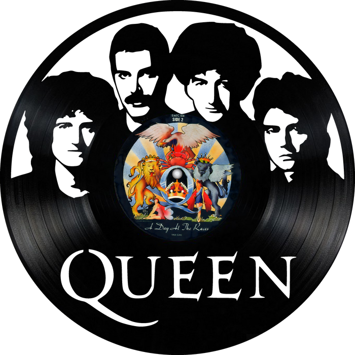 queen Laser Cut Vinyl Record artist representation or vinyl clock