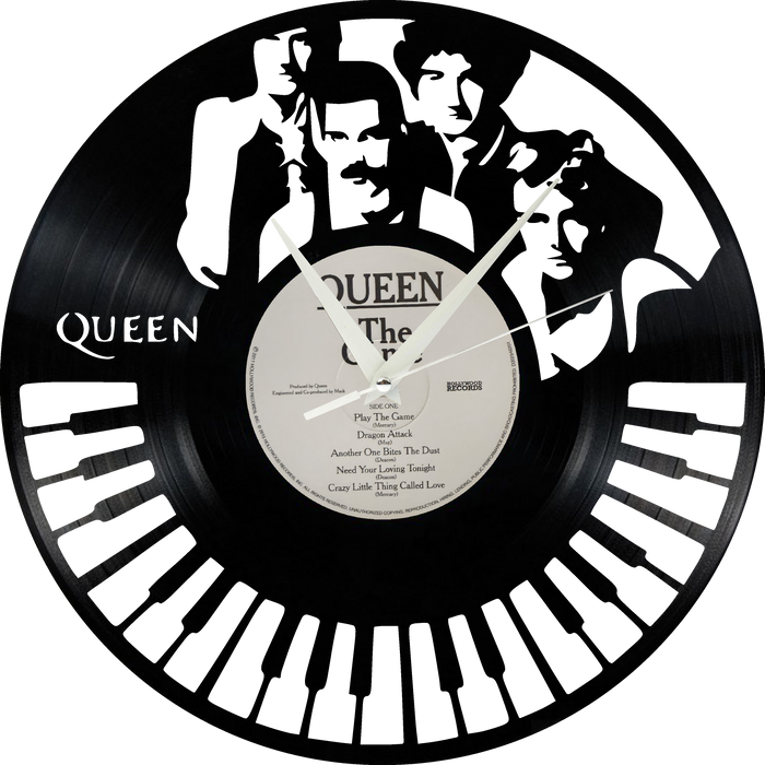 queen Laser Cut Vinyl Record artist representation or vinyl clock