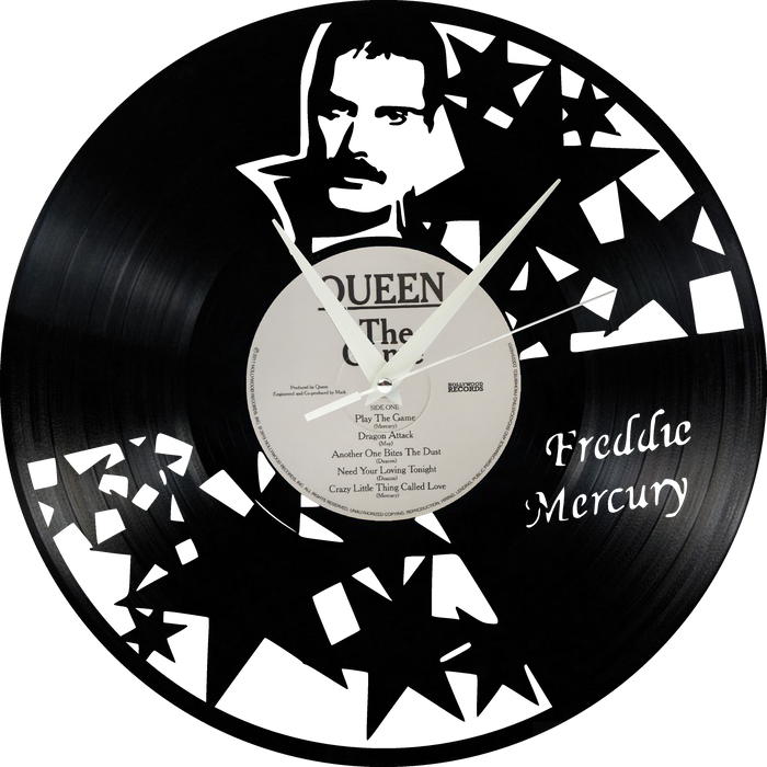 queen Laser Cut Vinyl Record artist representation or vinyl clock