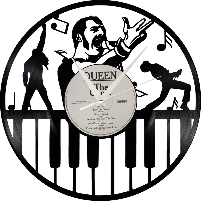 queen Laser Cut Vinyl Record artist representation or vinyl clock