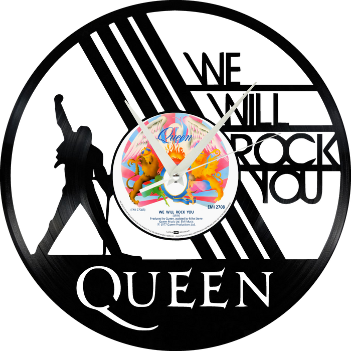 queen Laser Cut Vinyl Record artist representation or vinyl clock