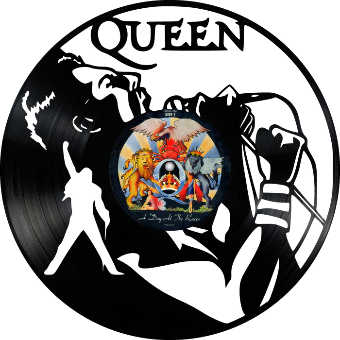 queen Laser Cut Vinyl Record artist representation or vinyl clock