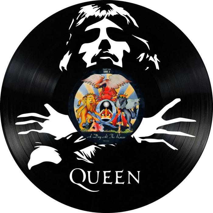 queen Laser Cut Vinyl Record artist representation or vinyl clock