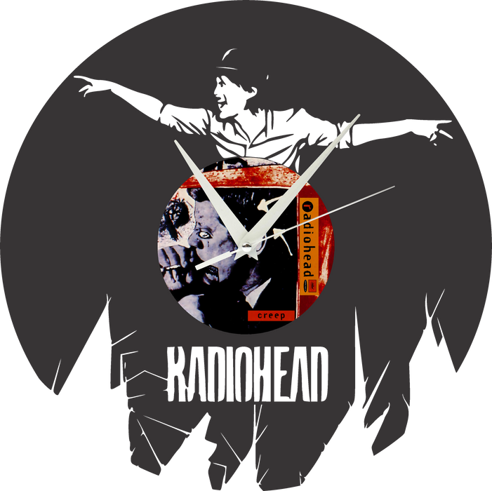 RADIOHEAD Laser Cut Vinyl Record artist representation or vinyl clock