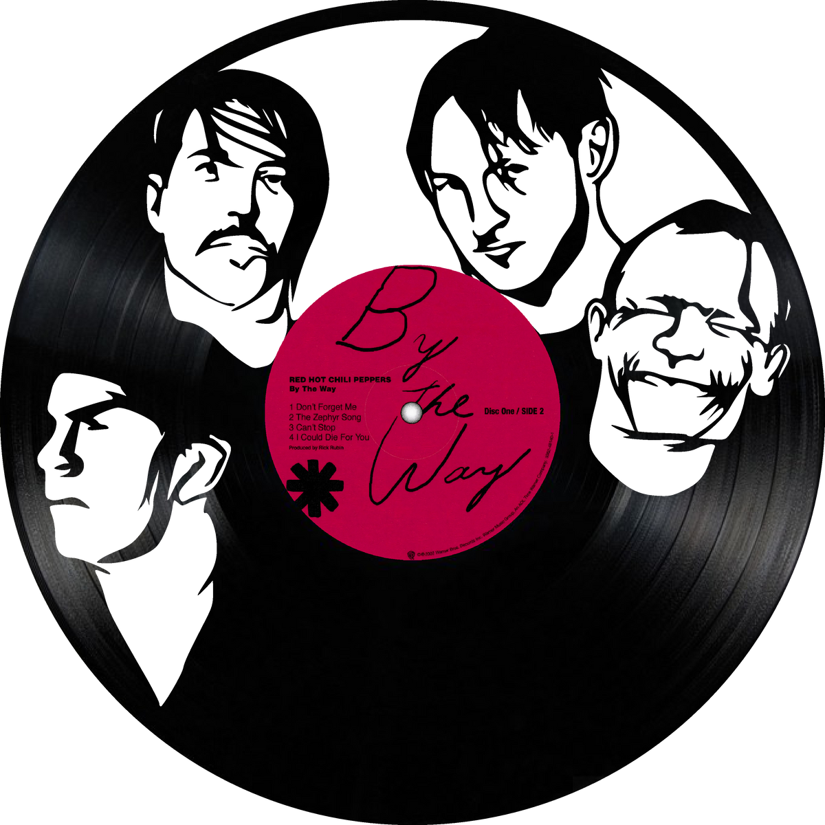 red hot chili peppers Laser Cut Vinyl Record artist representation or ...