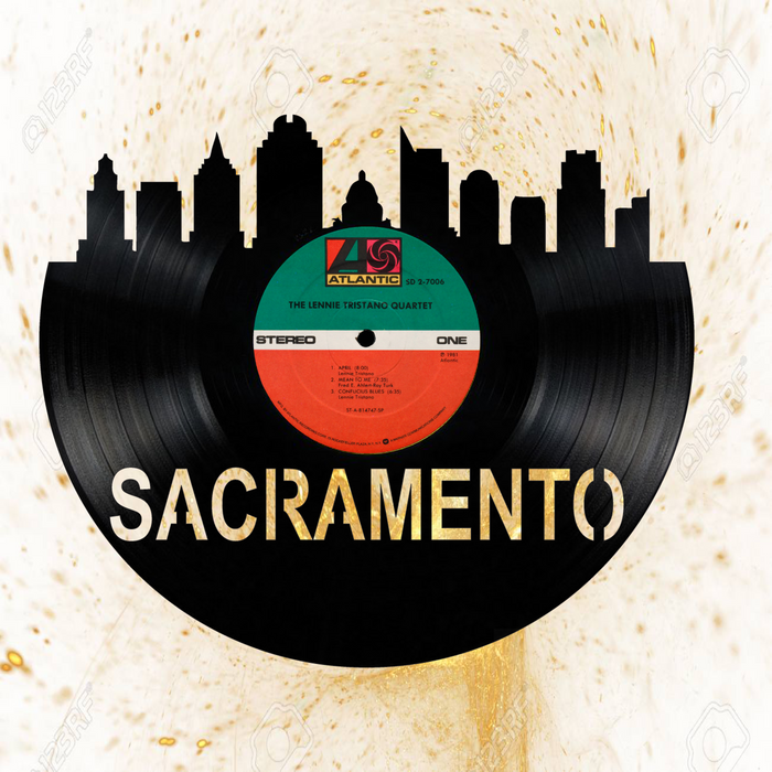 SACRAMENTO Laser Cut Vinyl Record artist representation