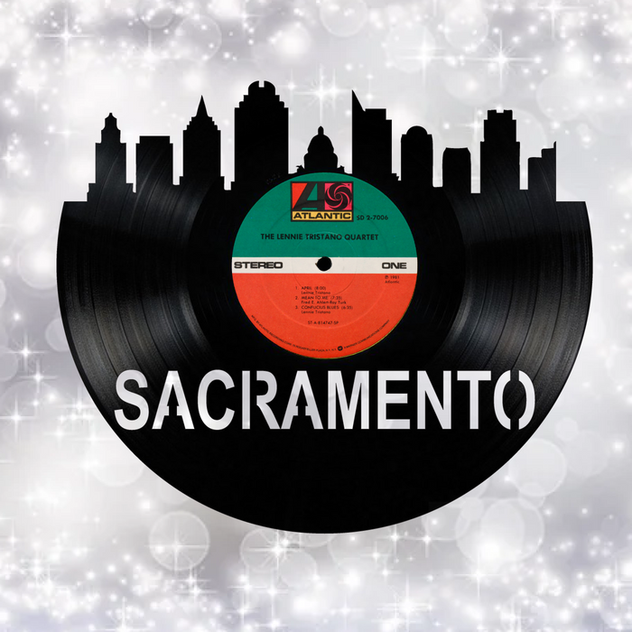 SACRAMENTO Laser Cut Vinyl Record artist representation