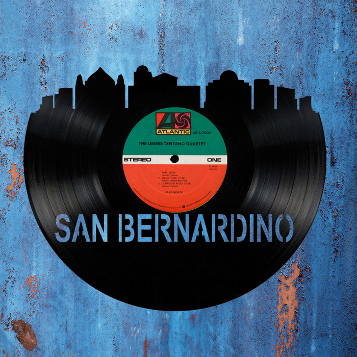 SAN BERNARDINO Laser Cut Vinyl Record artist representation