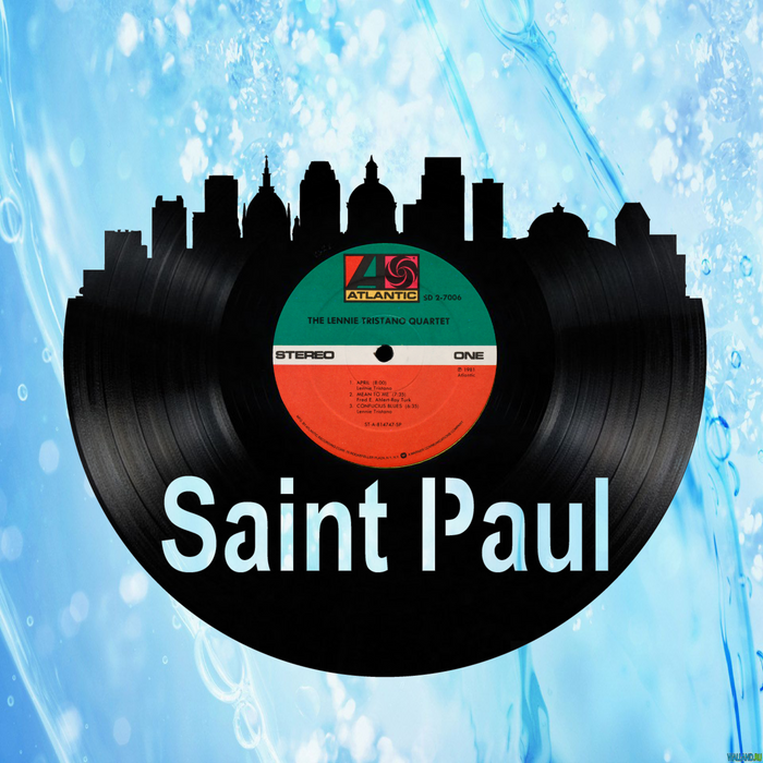 Saint Paul Minnesota Laser Cut Vinyl Record artist representation